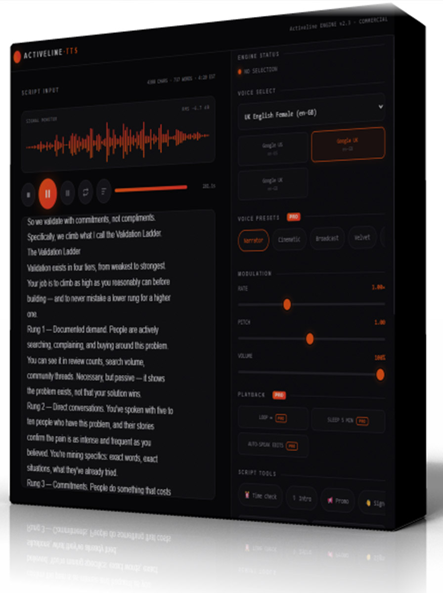 Activeline TTS - Activeline Text-to-Speech Studio Pro